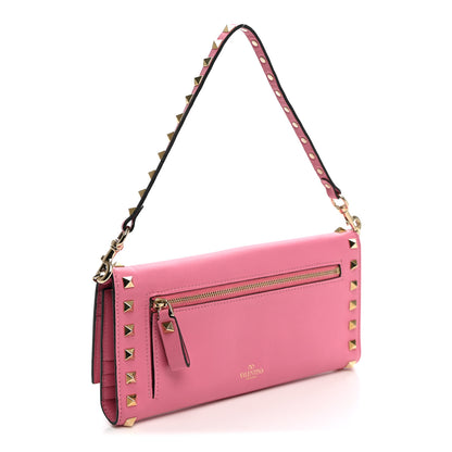 Valentino Garavani Vitello Rockstud Wallet On Strap Ninphea 3 of 10