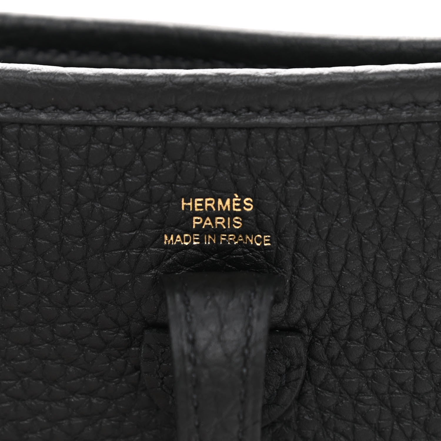 Hermes Taurillon Clemence Evelyne TPM Black 6 of 11