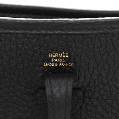 Hermes Taurillon Clemence Evelyne TPM Black 6 of 11