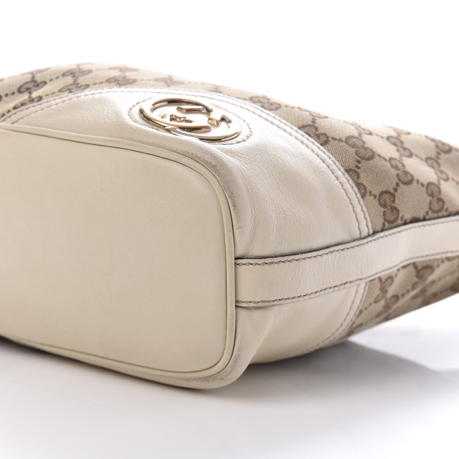 Gucci Monogram Medium New Britt Hobo Off White 7 of 16