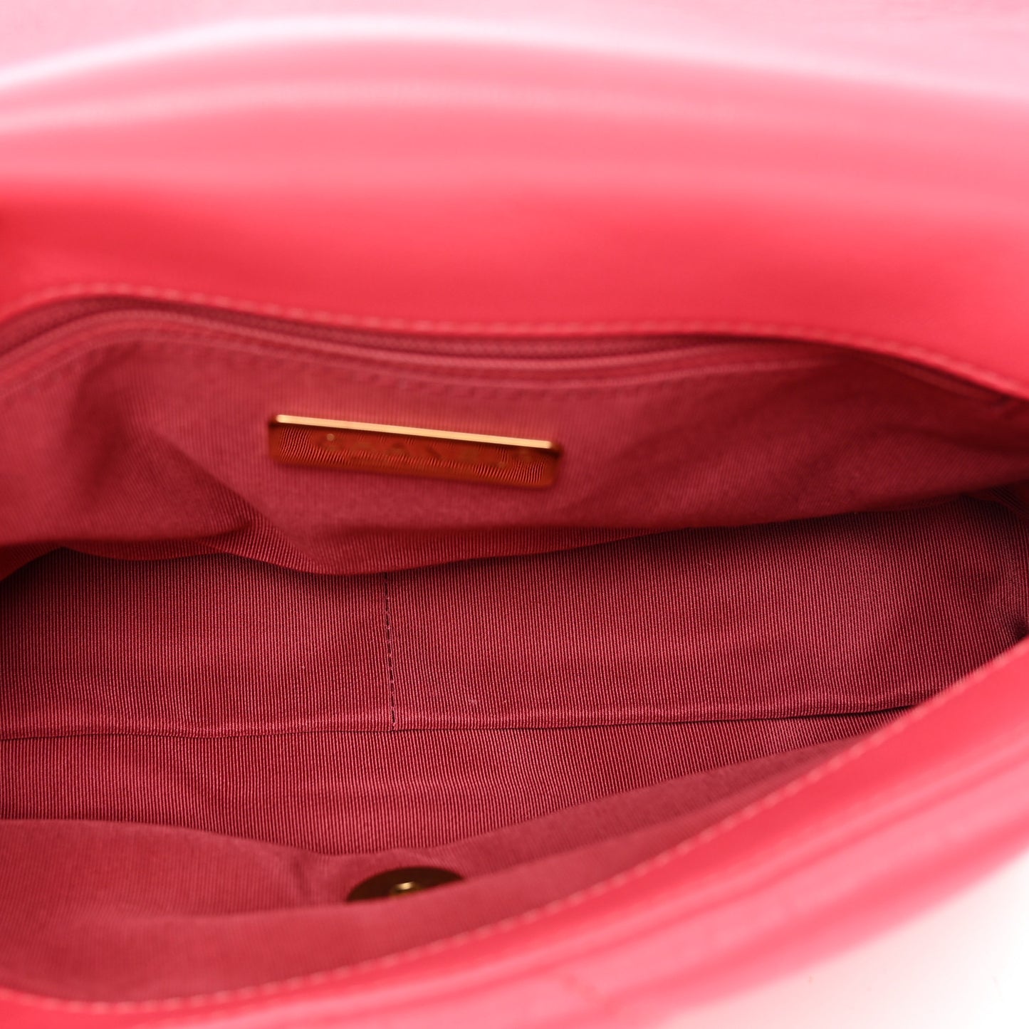 Goatskin Quilted Medium Chanel 19 Flap Pink