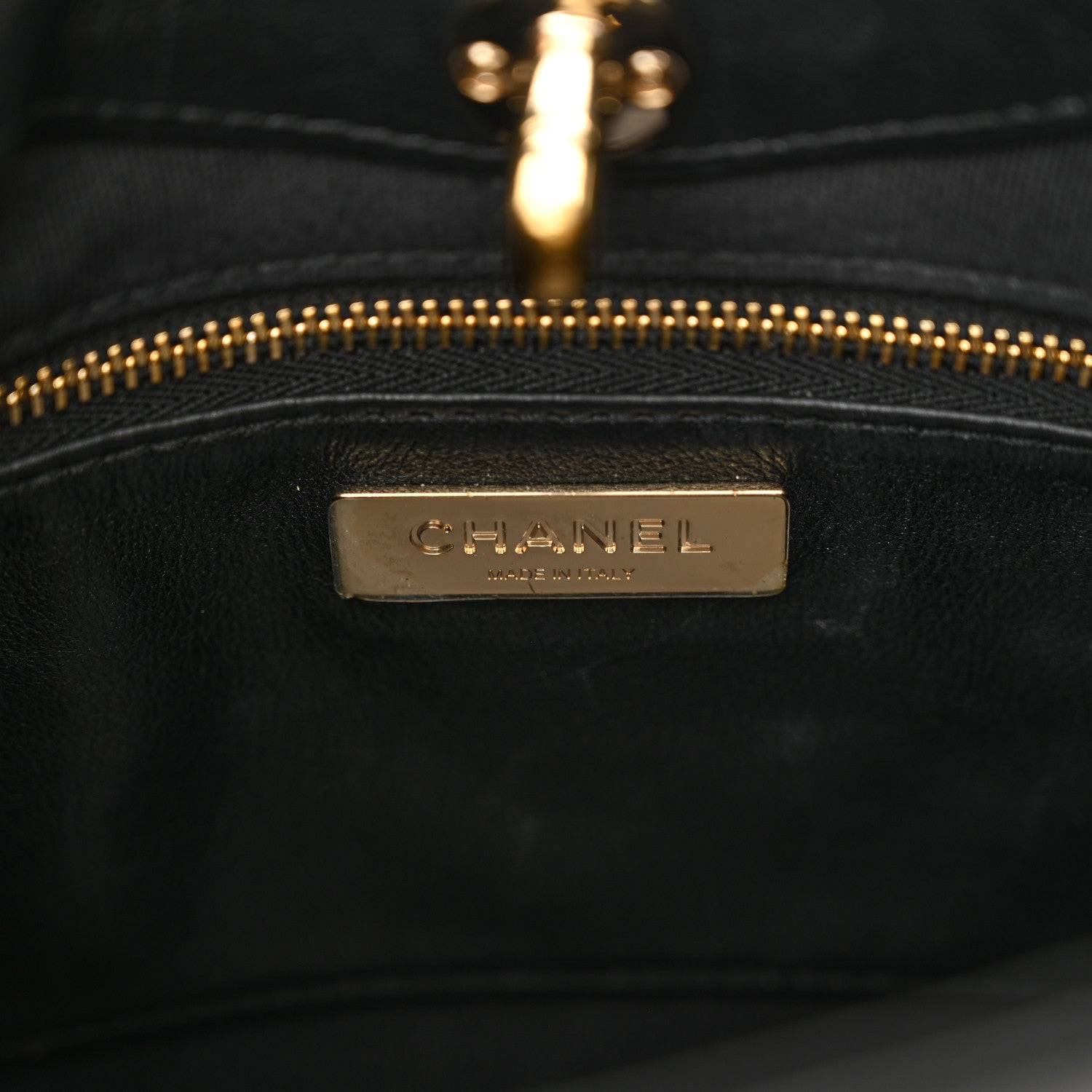 Chanel Patent Calfskin Quilted Mini 31 Shopping Bag White Black 6 of 13