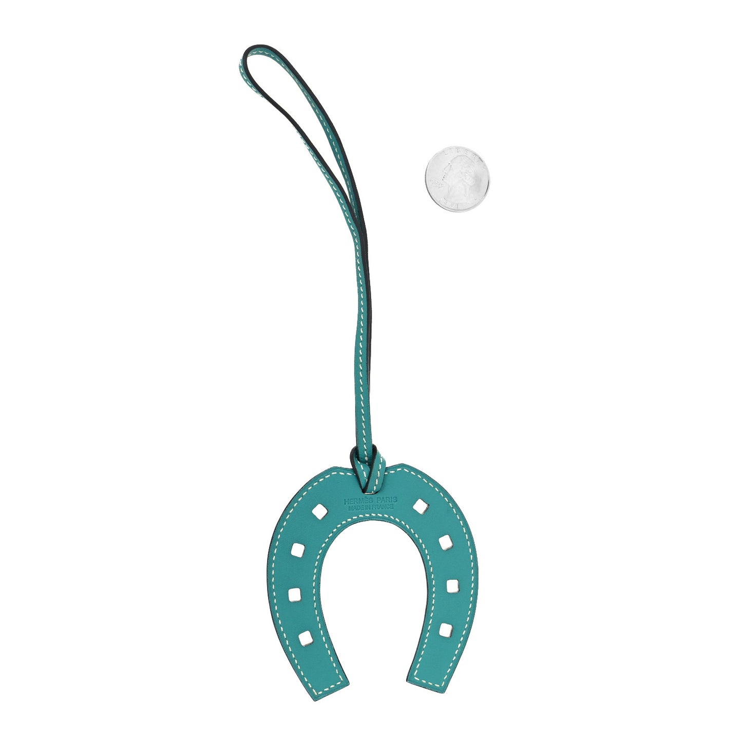 Swift Paddock Horseshoe Bag Charm Bleu Paon