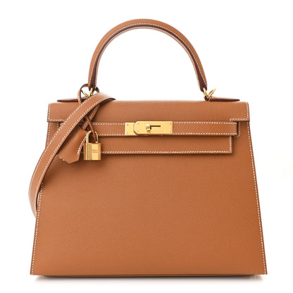 Hermes Epsom Kelly Sellier 28 Gold 1 of 12