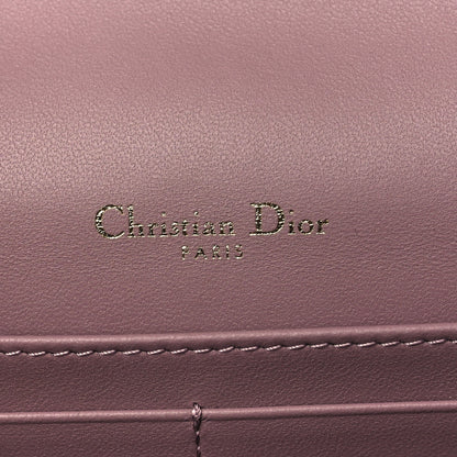 Christian Dior Lambskin Cannage Lady Dior Chain Pouch Purple 6 of 9
