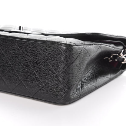 Chanel Caviar Quilted Jumbo Double Flap Black 9 of 16