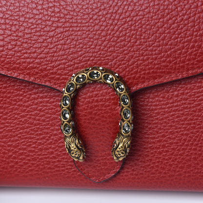 Gucci Calfskin Mini Dionysus Chain Wallet Hibiscus Red 10 of 13