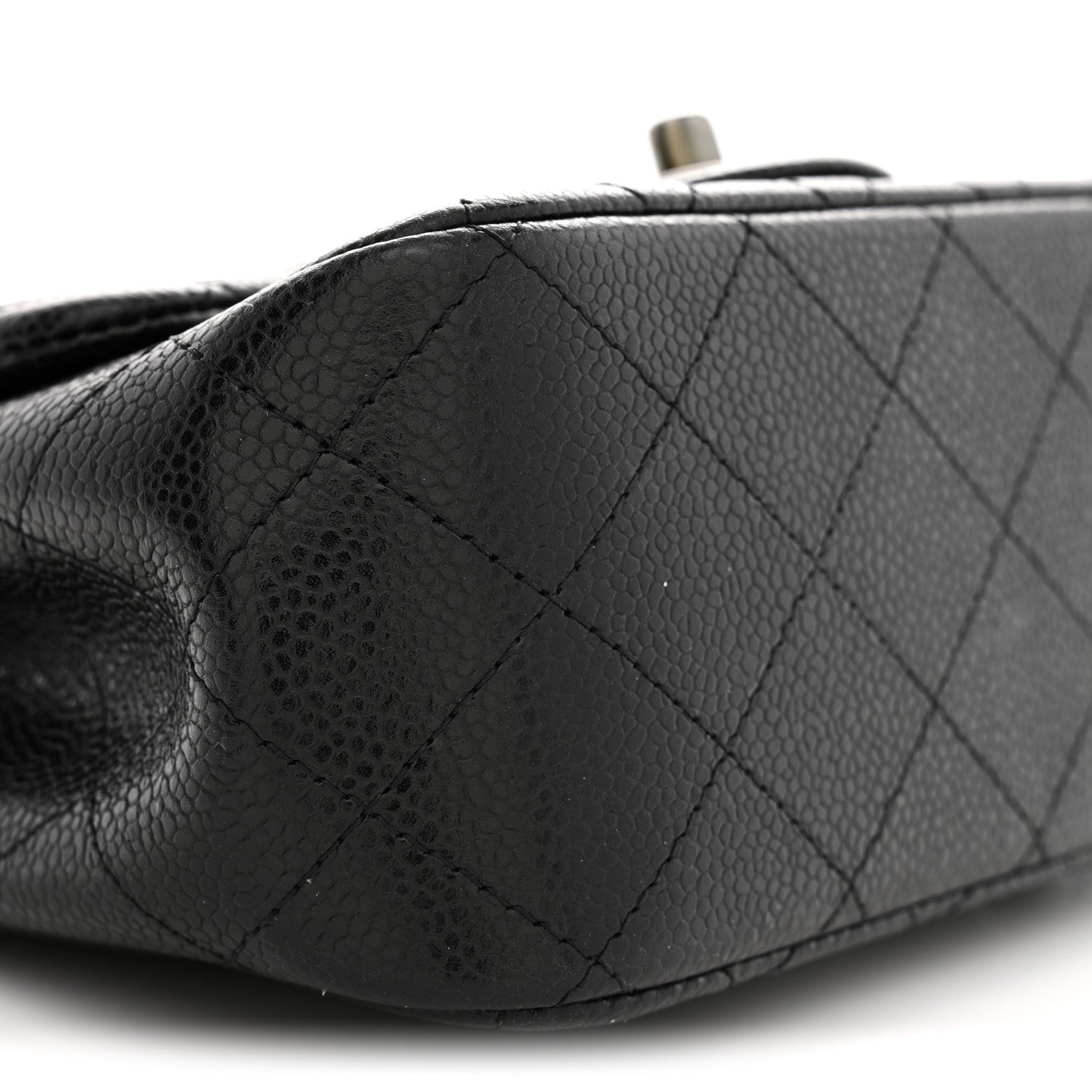 Chanel Caviar Quilted Mini Square Flap Black 9 of 10