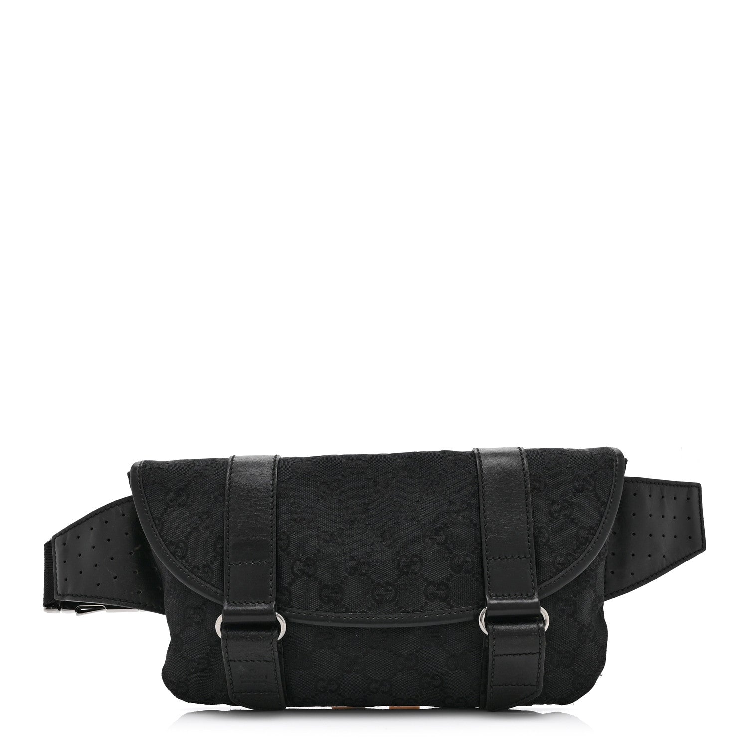 Gucci Monogram Waist Belt Bag Black 1 of 10