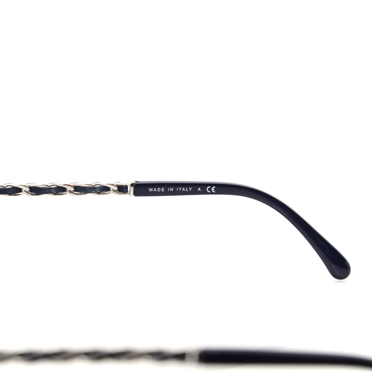 Chanel Lambskin Aviator Chain Sunglasses 4194-Q Blue 6 of 6