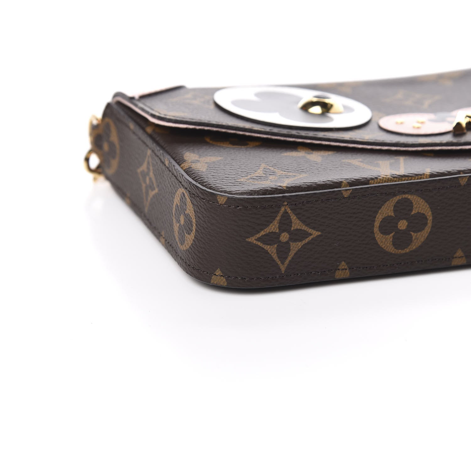 Louis Vuitton Monogram Valentine Dog Pochette Felicie Chain Wallet 7 of 11