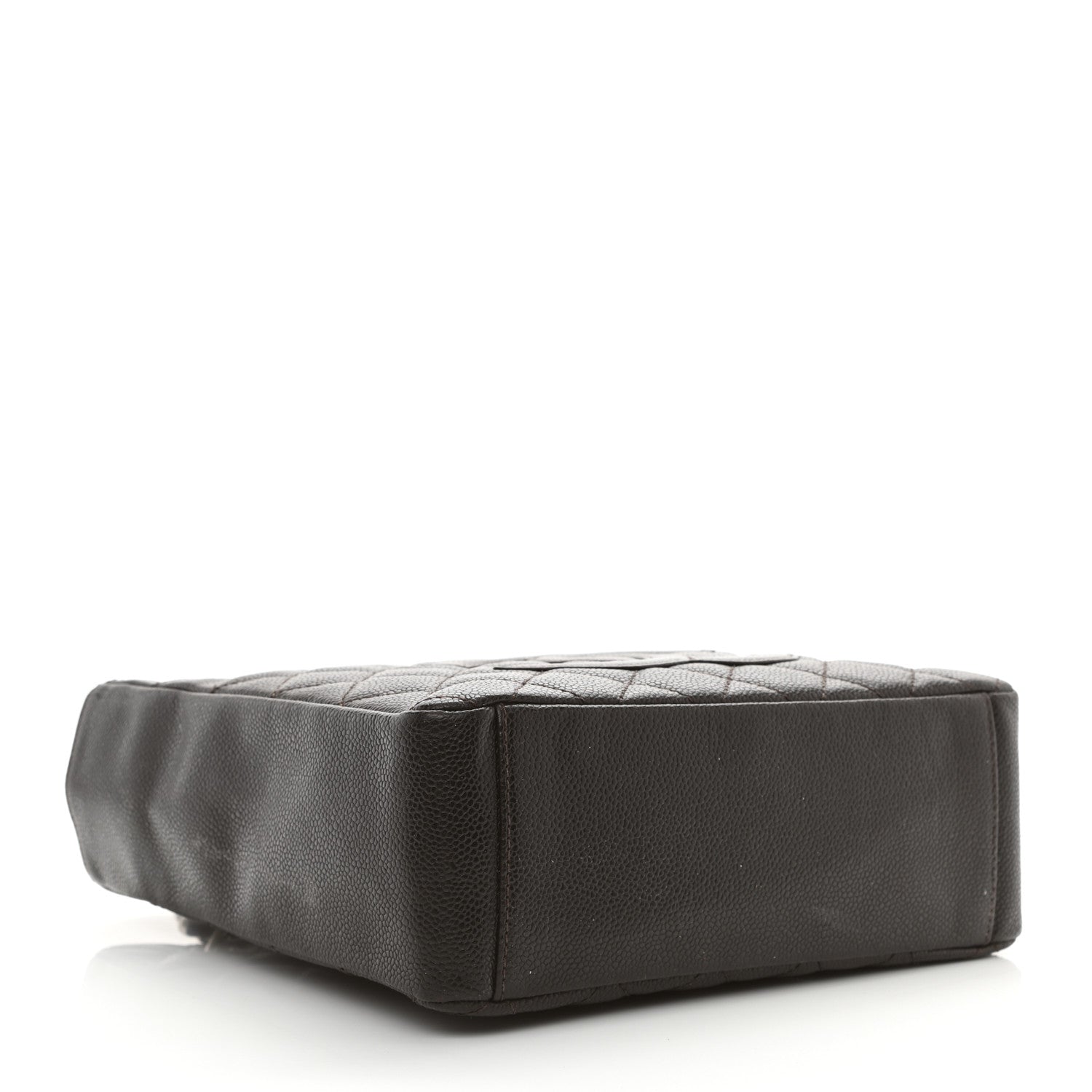 Chanel Caviar Quilted Petit Shopping Tote PST Dark Brown 4 of 11