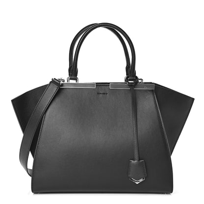 Fendi Vitello Dolce Petite 3jours Tote Black 1 of 9