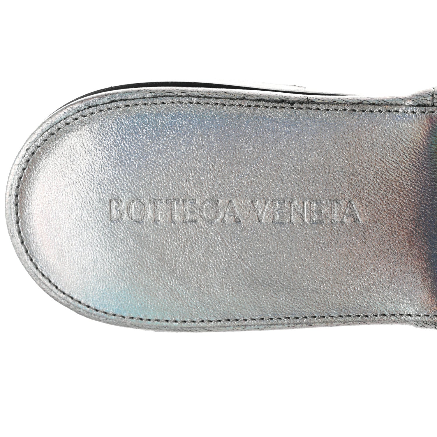 Bottega Veneta Nappa Maxi Intrecciato Lido Flat Sandals 38 Oyster 7 of 7