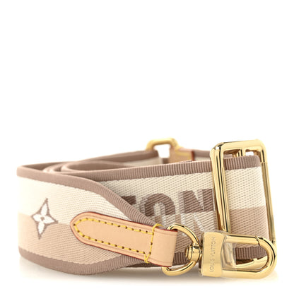 Louis Vuitton Jacquard Speedy Bandouliere 20 Shoulder Strap Beige 1 of 3