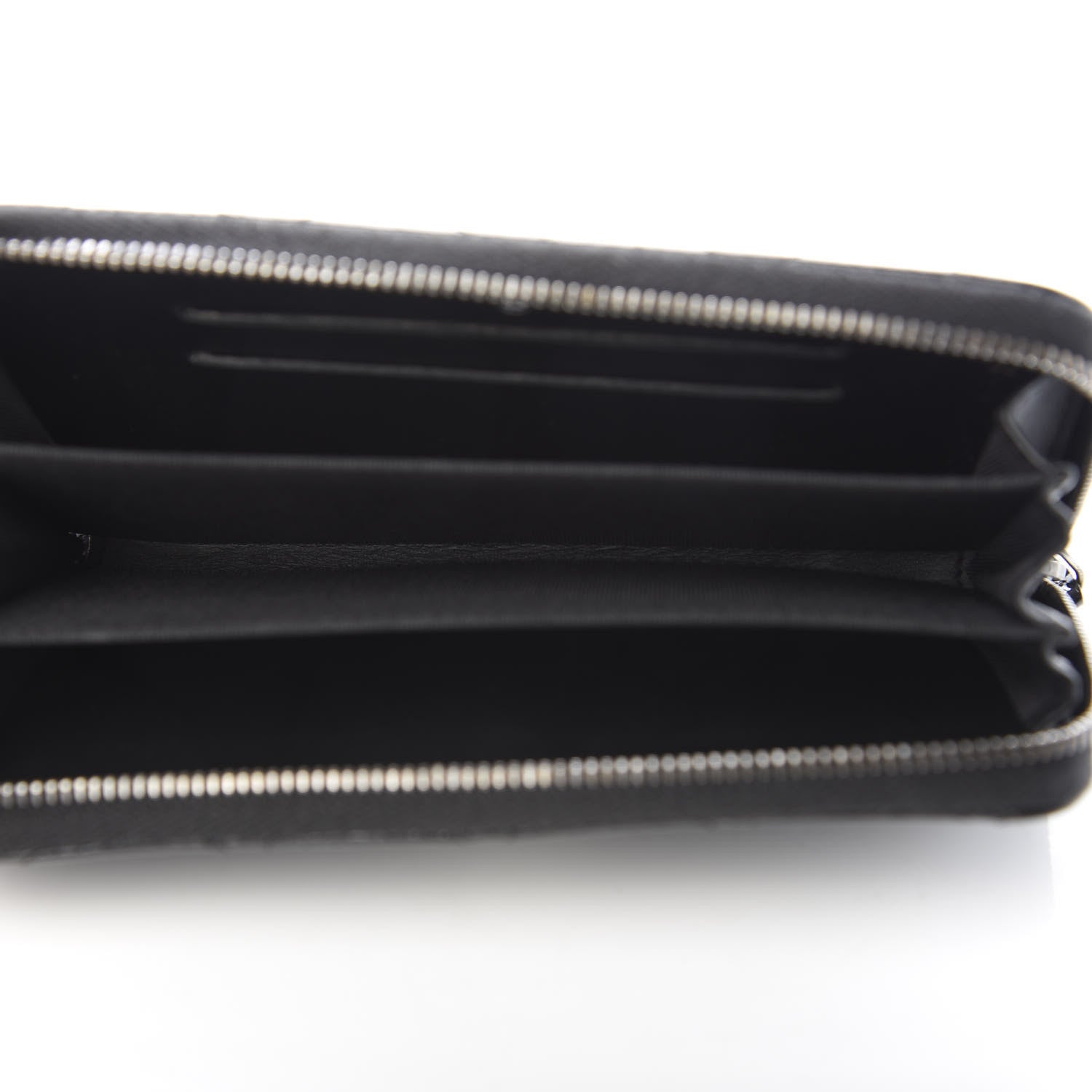 Chanel Patent Goatskin Paris Dallas Zip Around Wallet Black 5 of 11