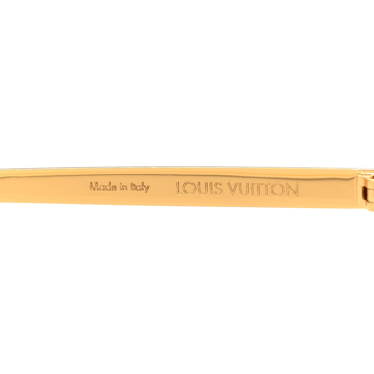 Louis Vuitton Metal LV Golden Mask Sunglasses Z1717U Gold 5 of 7