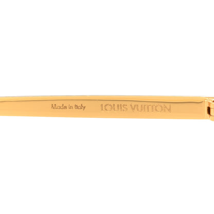 Louis Vuitton Metal LV Golden Mask Sunglasses Z1717U Gold 5 of 7
