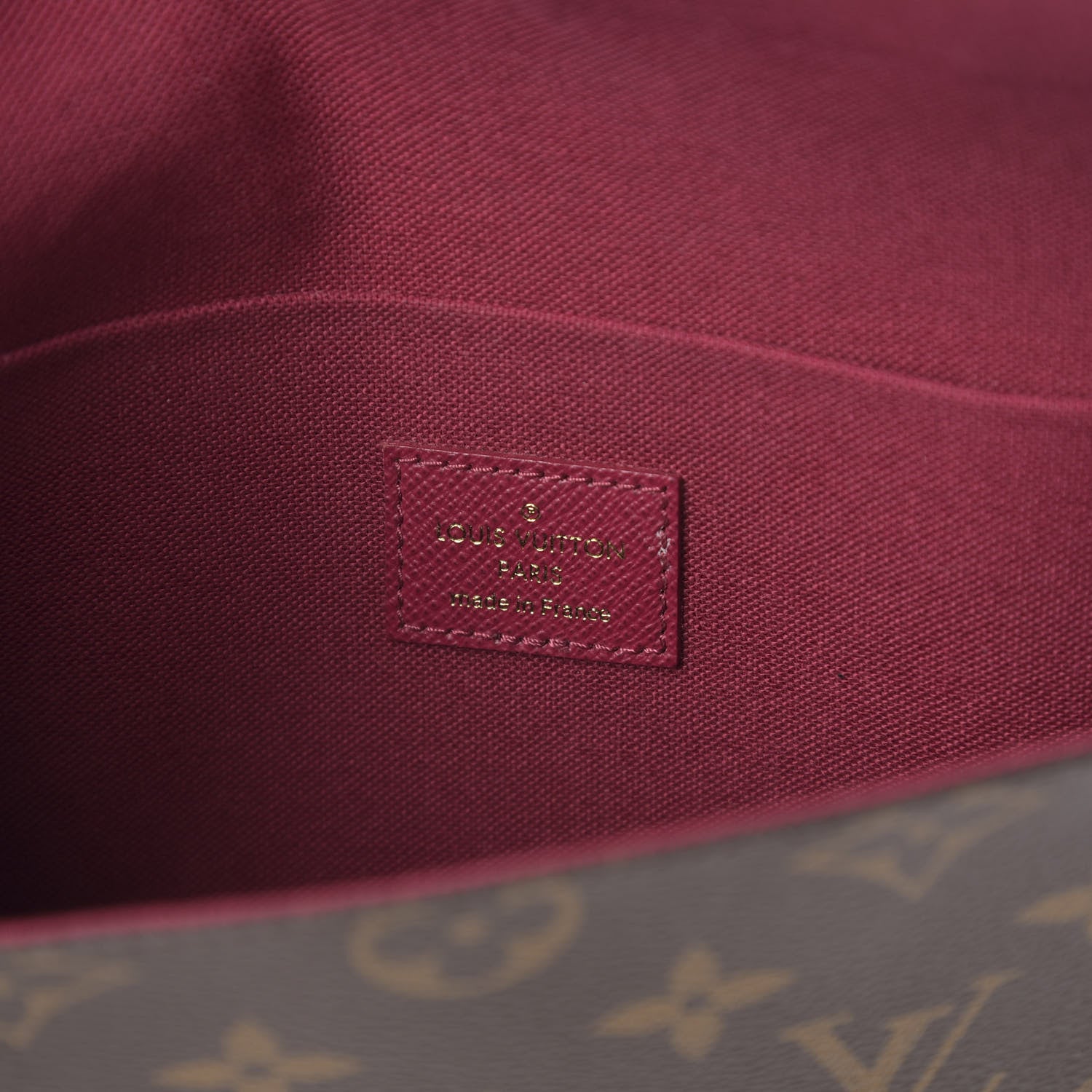 Louis Vuitton Monogram Pochette Felicie Chain Wallet Fuchsia 6 of 7