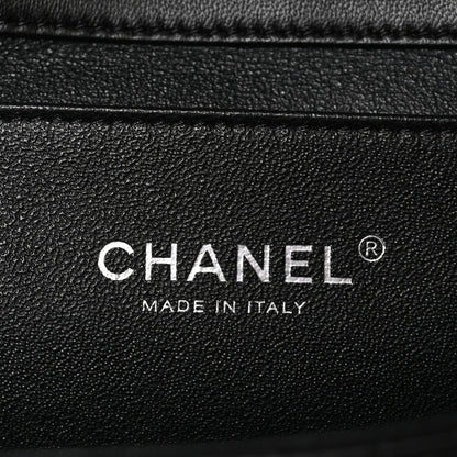 Chanel Lambskin Quilted Clutch with Chain Flap Black 7 of 10