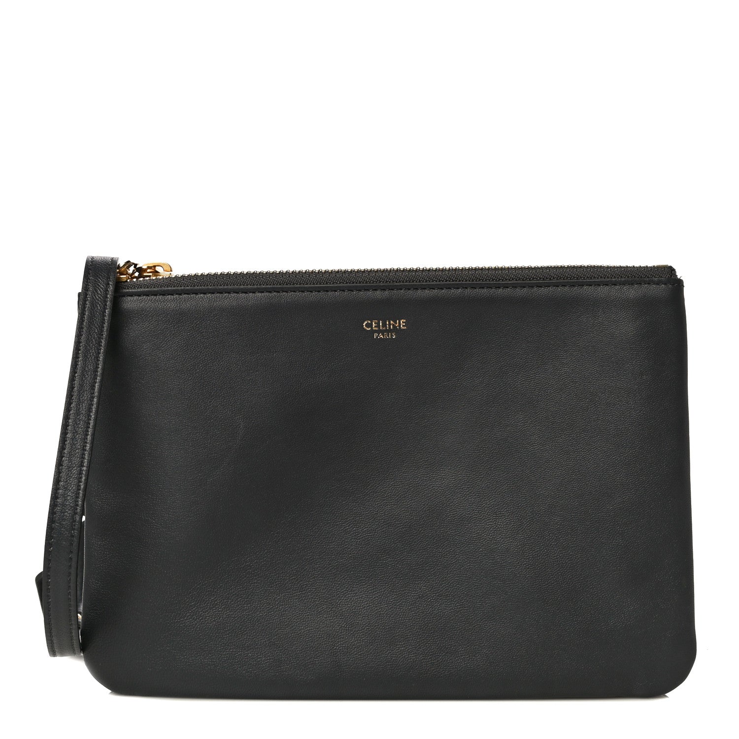 Celine Lambskin Small Trio Crossbody Bag Medium Grey 1 of 14