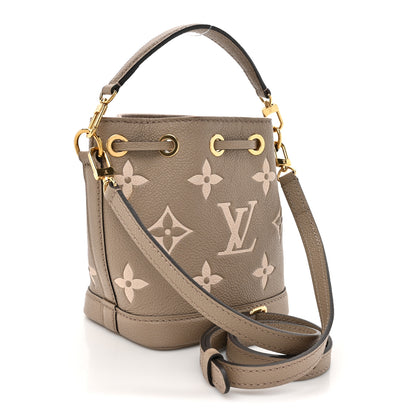 Louis Vuitton Empreinte Monogram Giant Nano Noe Tourterelle Creme 3 of 10