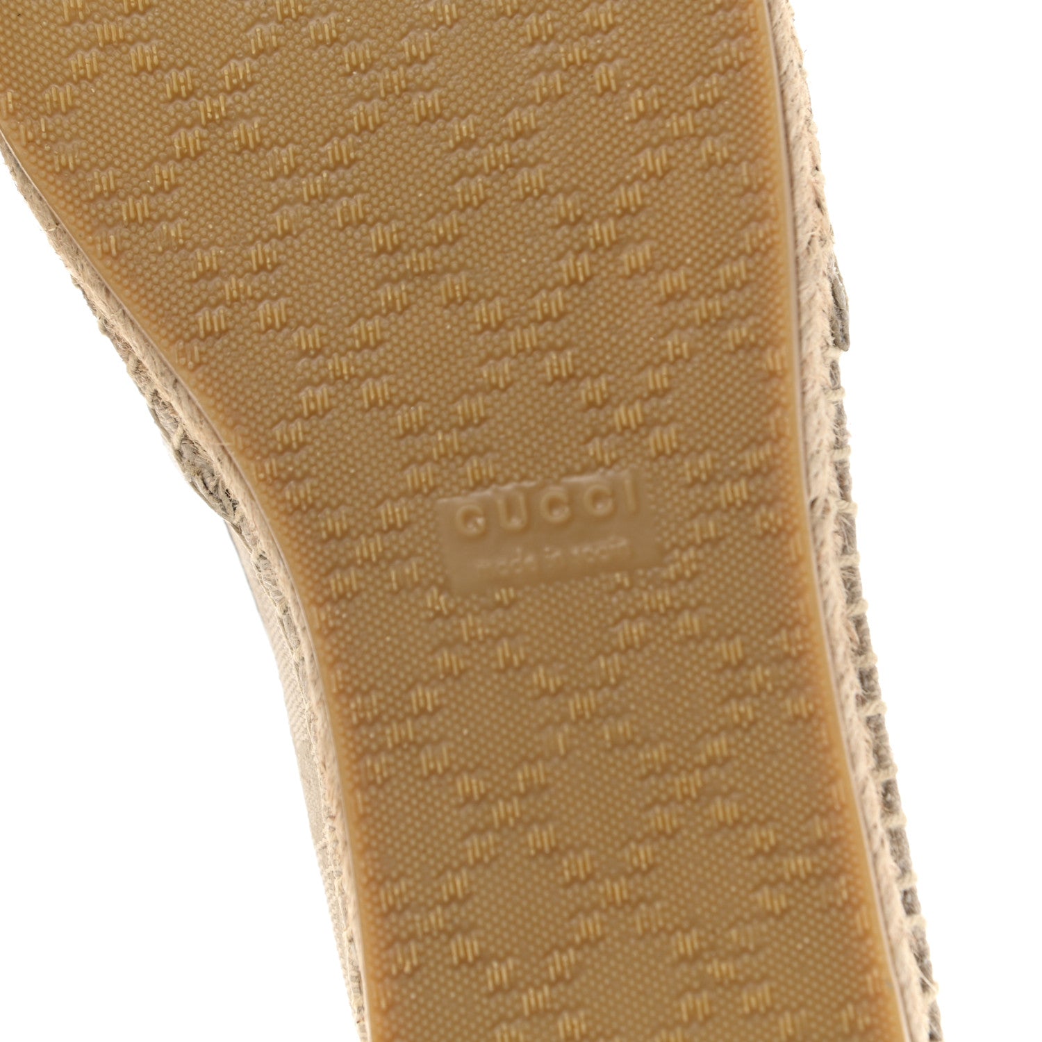 Gucci Washed Cotton Miro Soft Calfskin GG Monogram Espadrilles 36.5 White Mystic White 6 of 9