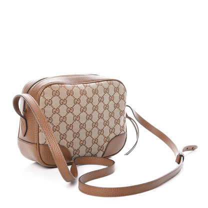 Gucci Monogram Mini Bree Messenger Bag Beige Tabacco 3 of 9