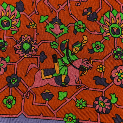 Hermes Cashmere Silk Tabriz Shawl 140 5 of 9