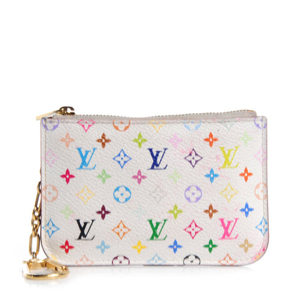 Louis Vuitton Monogram Multicolor Key Pouch White 1 of 7