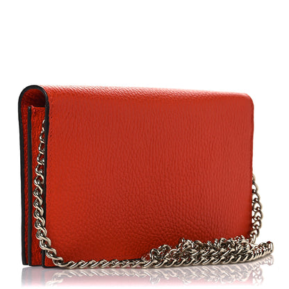 Gucci Dollar Calfskin Medium Betty Chain Wallet Sun Orange 3 of 6