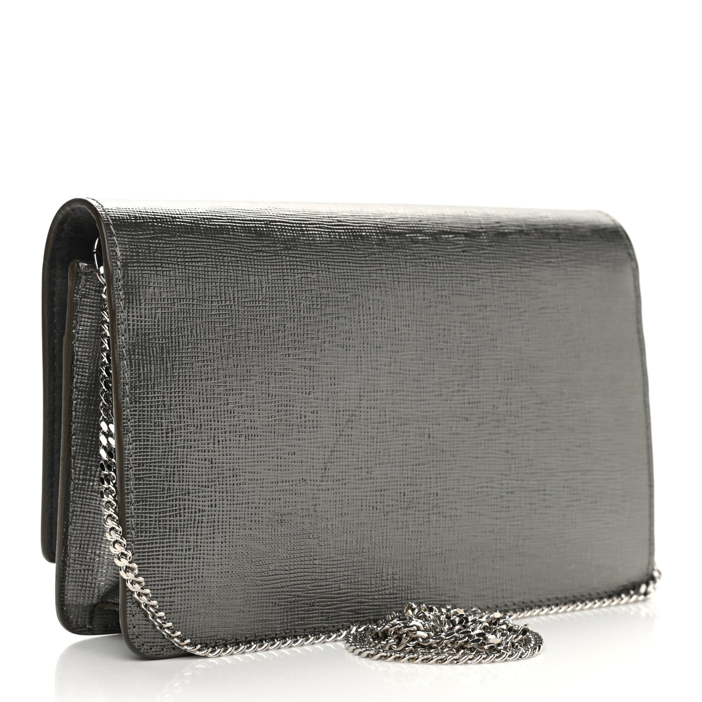 Vitello Mirror Elite Tube Wallet on Chain Graphite