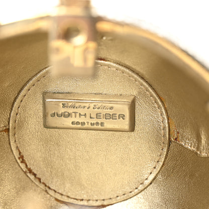 Judith Leiber Crystal Pearl Amelia Hot Air Balloon Minaudiere Clutch Gold 6 of 10