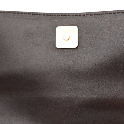 Gucci Monogram Studded Horsebit Clutch Dark Brown 15 of 15