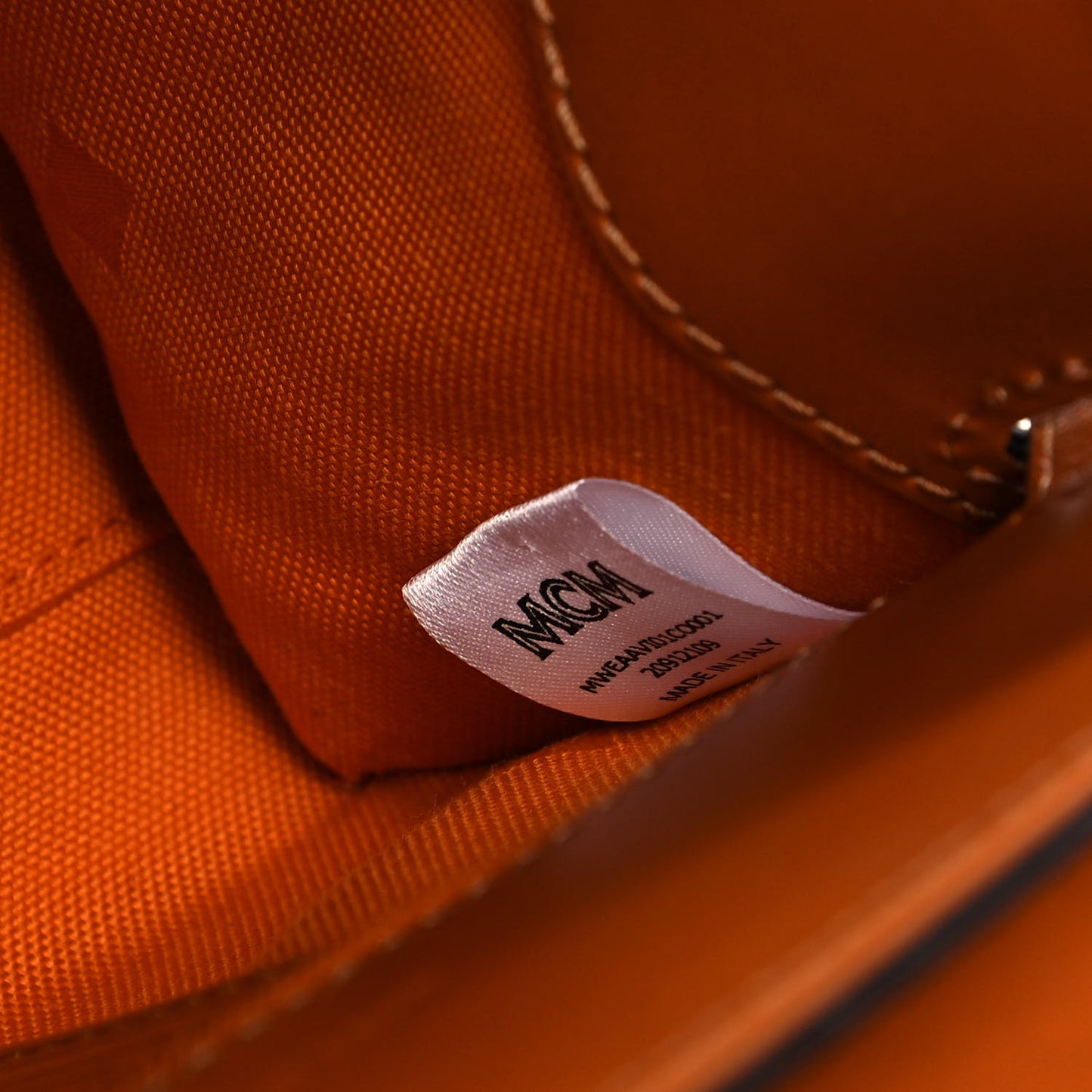 Visetos Mini Heritage Top Handle Satchel Cognac