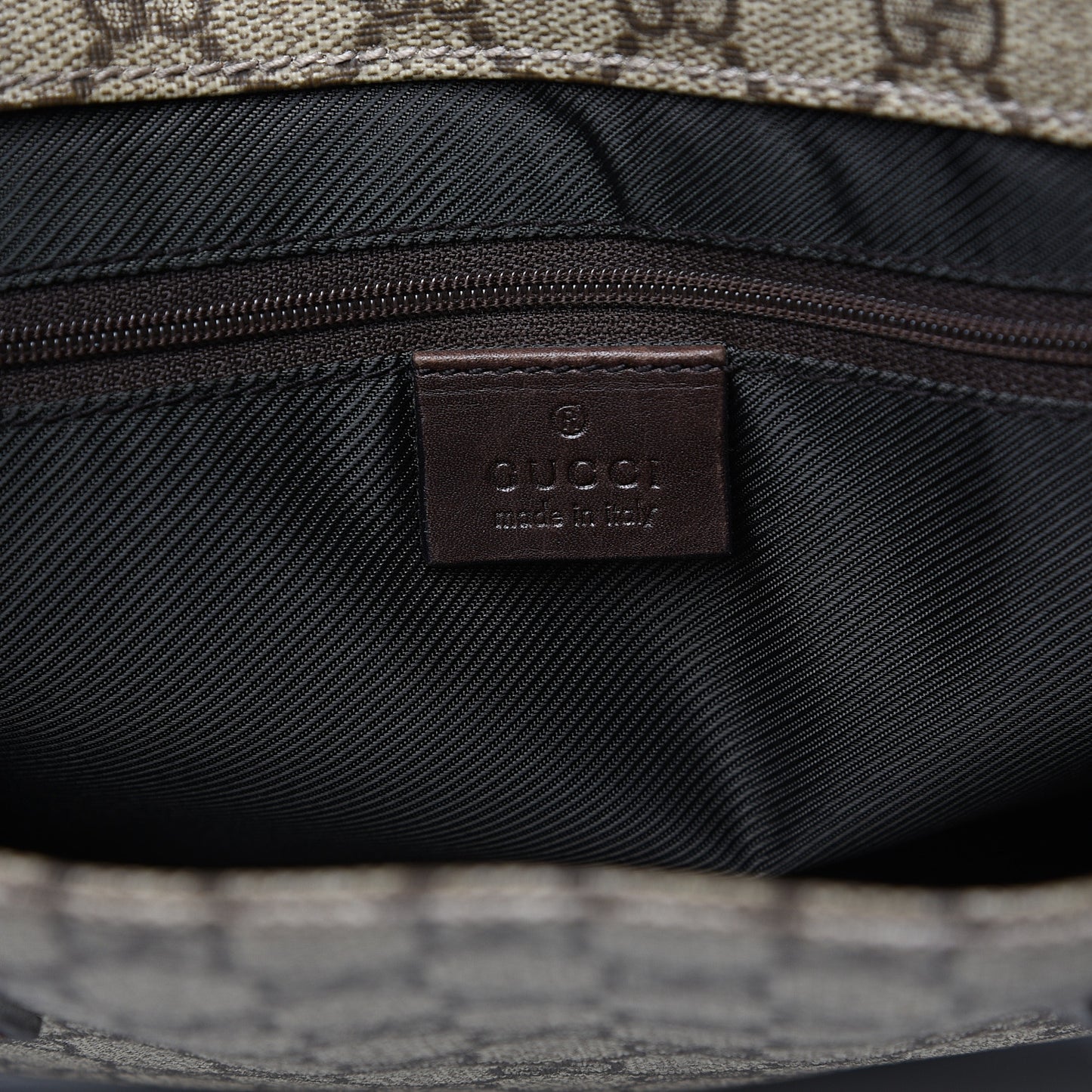 GG Plus Monogram Small Vertical Tote Dark Brown