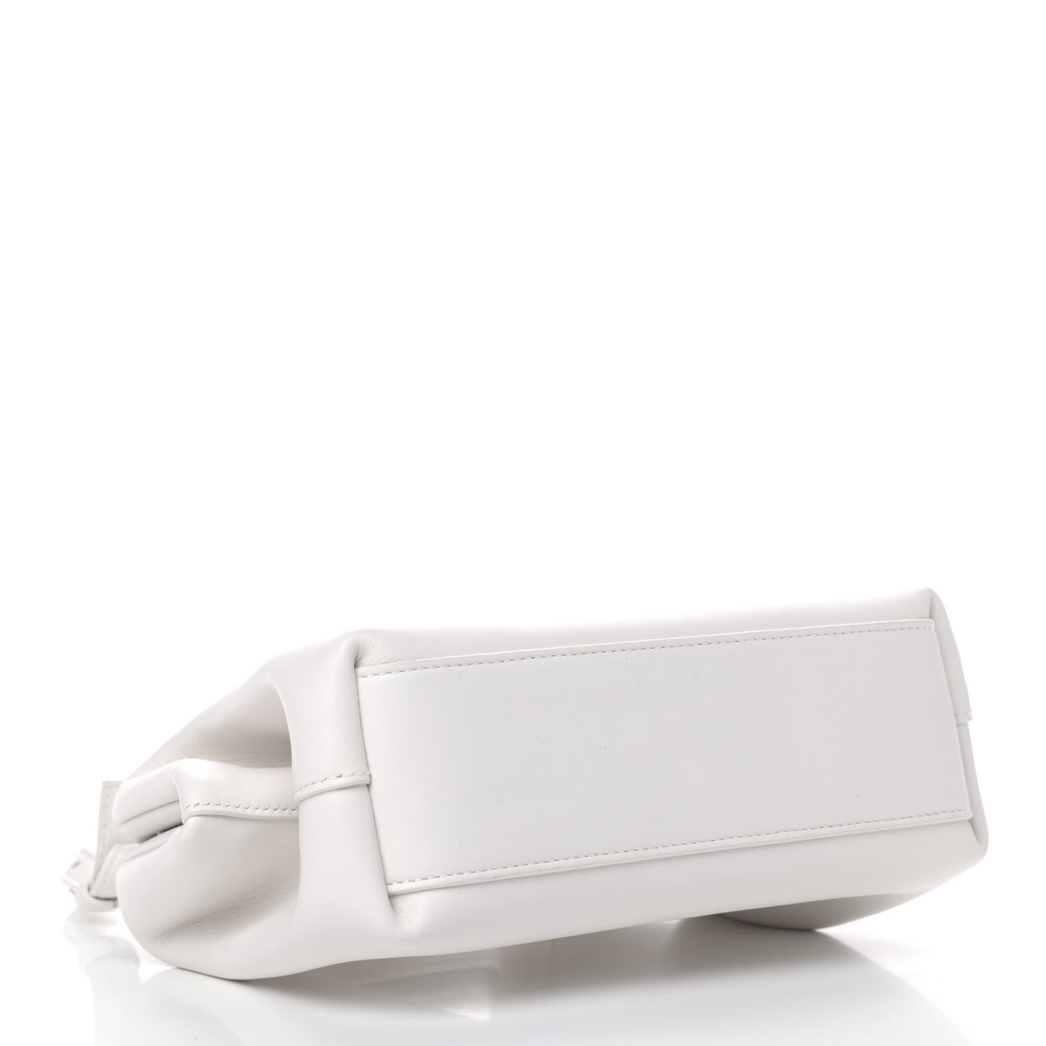 Bottega Veneta Calfskin Small The Point Triangle Bag Chalk 3 of 4