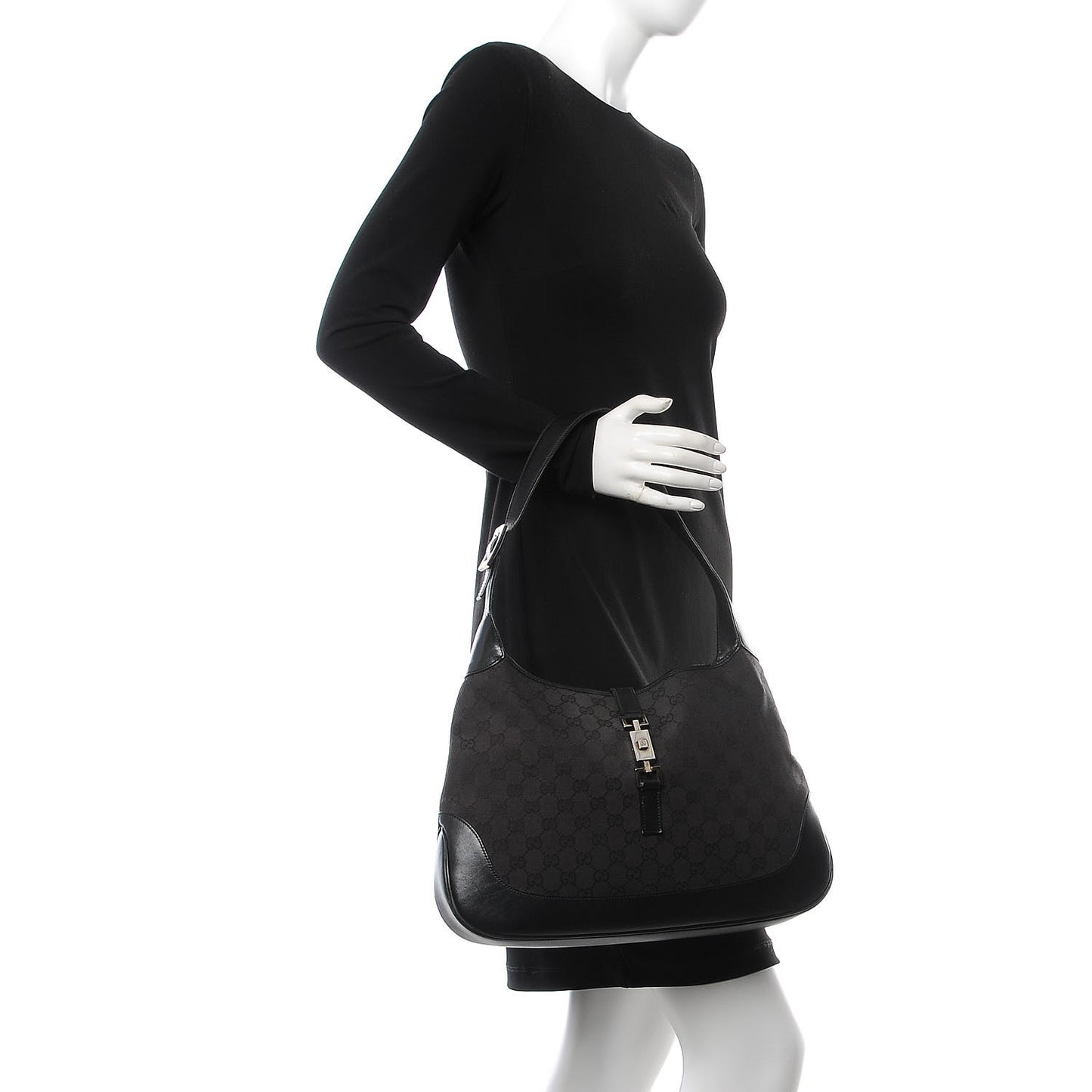Monogram Jackie O Hobo Black