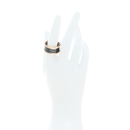 Bulgari 18K Rose Gold Black Ceramic B.Zero1 Four-Band Ring 57 8 2 of 5