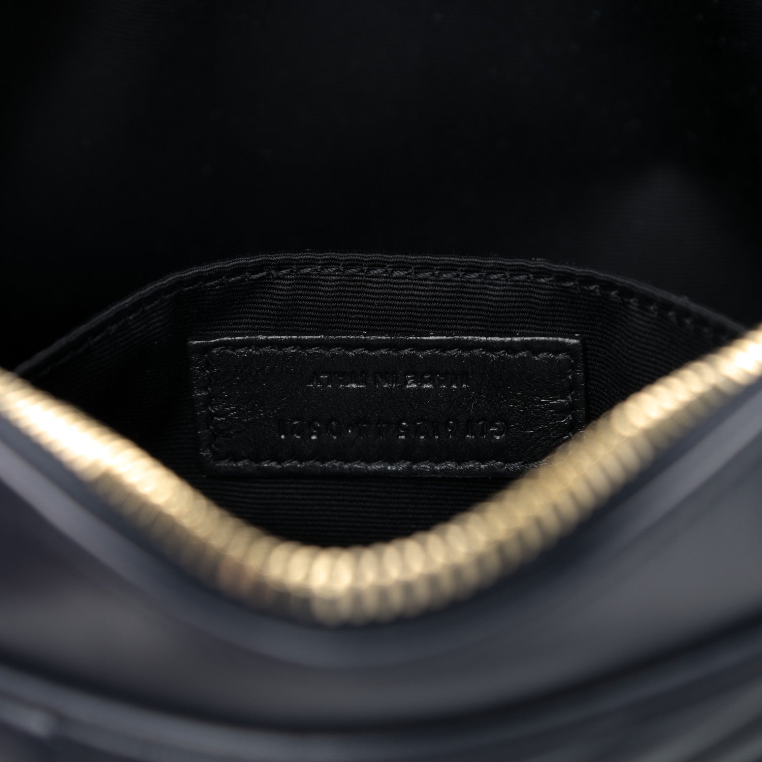 Saint Laurent Calfskin Matelasse Monogram Lou Camera Bag Navy 6 of 9