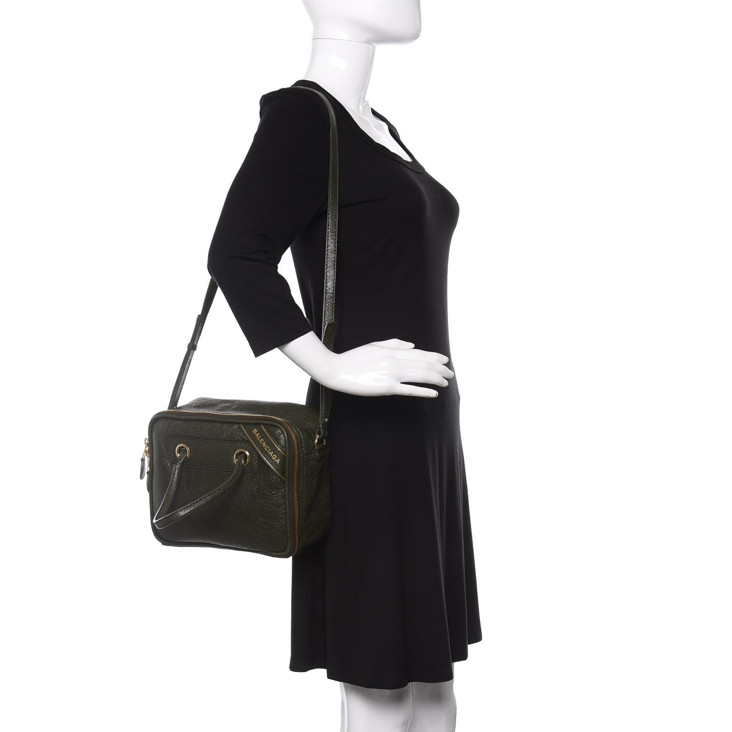 Balenciaga Agneau S Blanket Square Tote Green 3 of 11