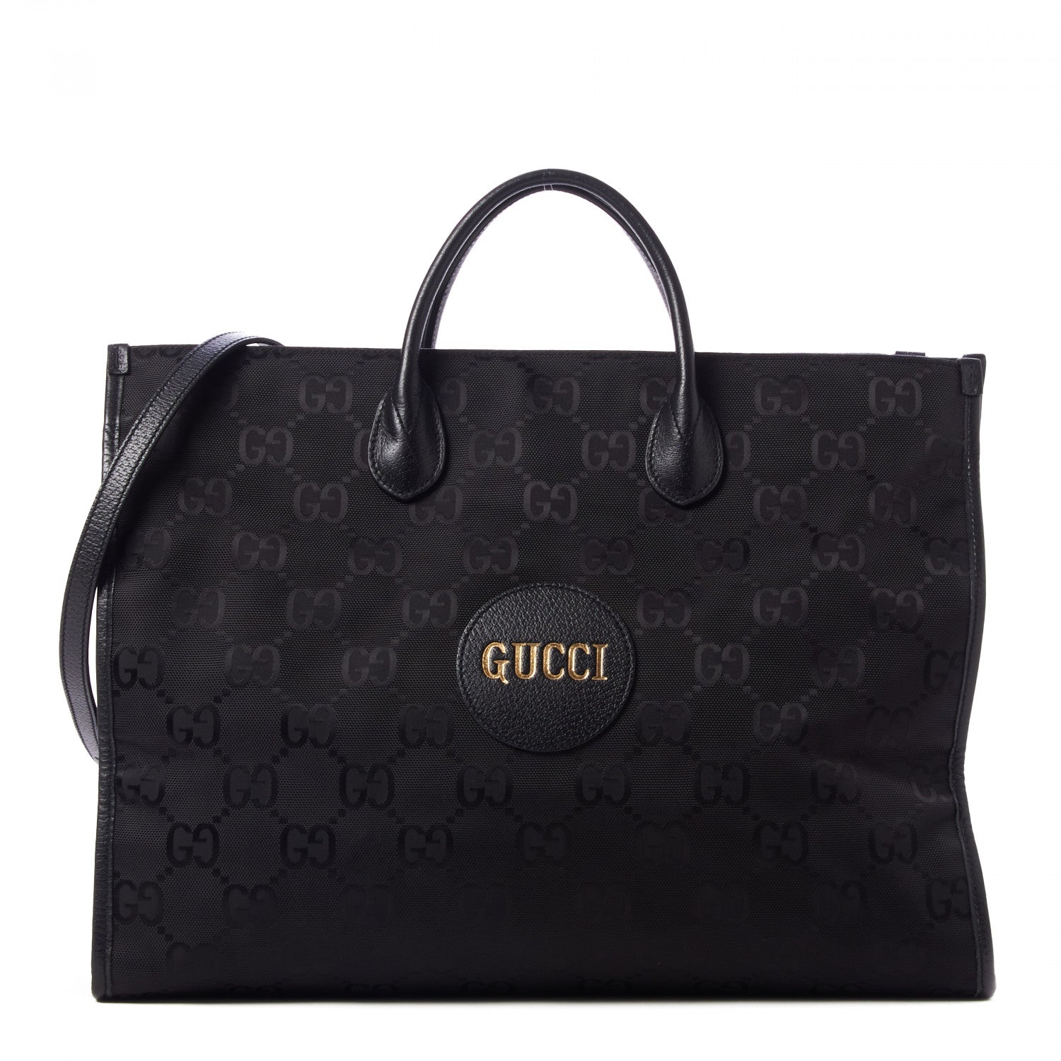 Gucci Econyl Nylon Monogram Large Off The Grid Tote Bag Black 1 of 9