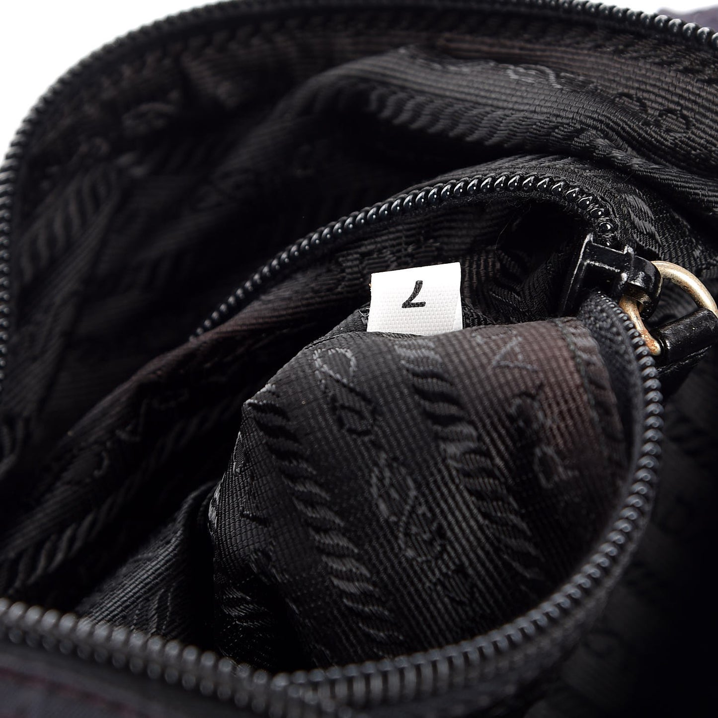 Tessuto Nylon Crossbody Bag Purple Black