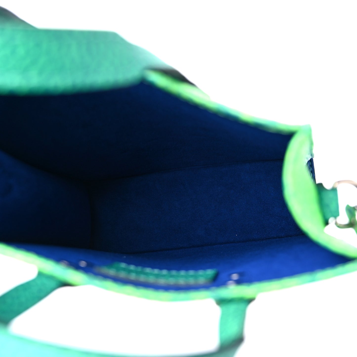 Taurillon Illusion Sac Plat XS Bleu Vert