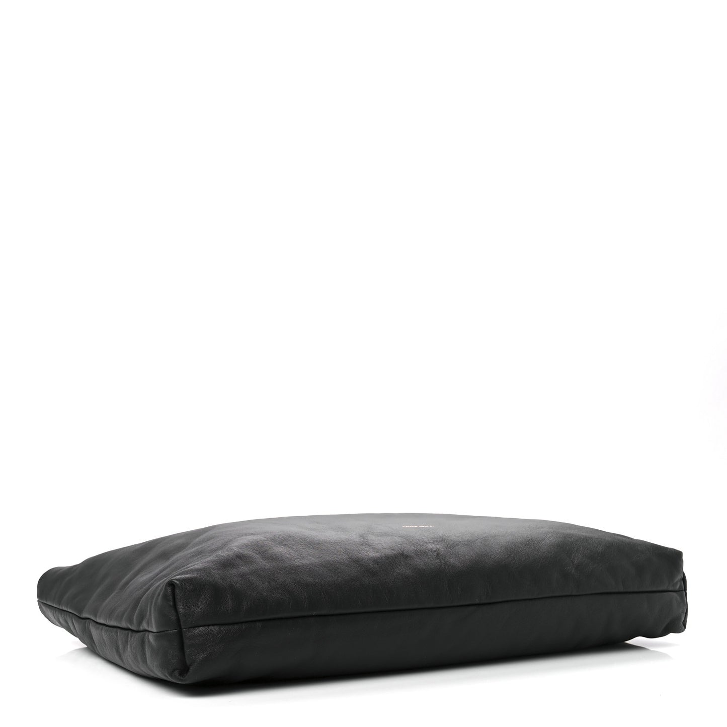 Calfskin Reversible Pillow Tote Black Flamma