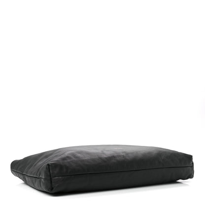 Mansur Gavriel Calfskin Reversible Pillow Tote Black Flamma 4 of 12
