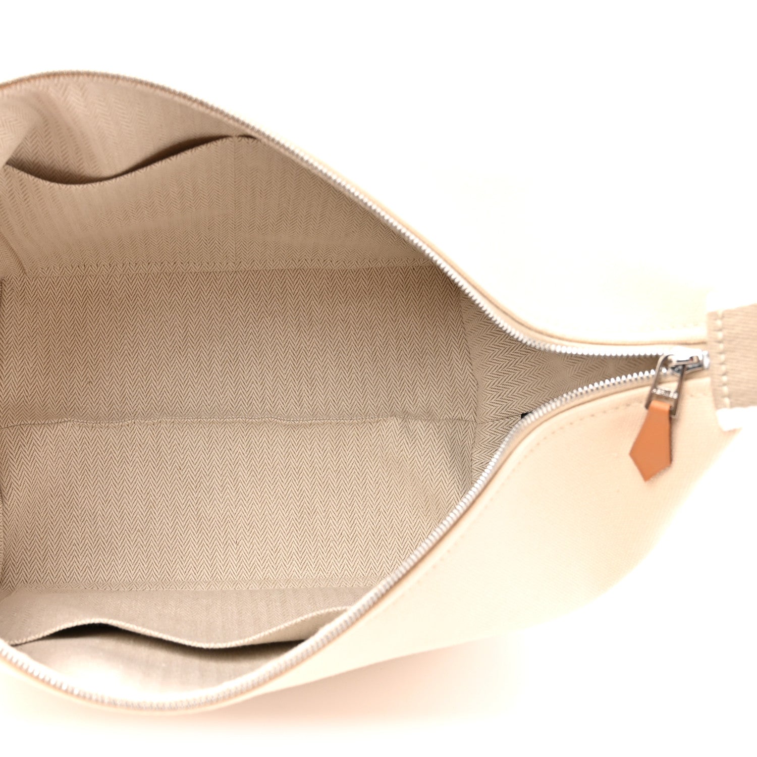 Hermes Canvas Large Bride-A-Brac Pouch Natural 5 of 9