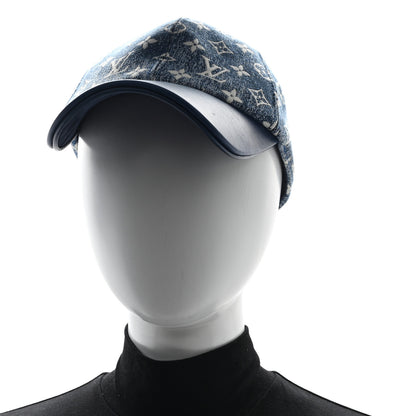 Louis Vuitton Monogram Denim Jacquard Cap L Blue 2 of 9