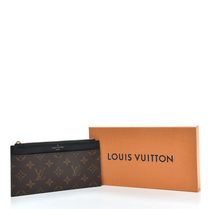Louis Vuitton Monogram Slim Purse Black 6 of 6