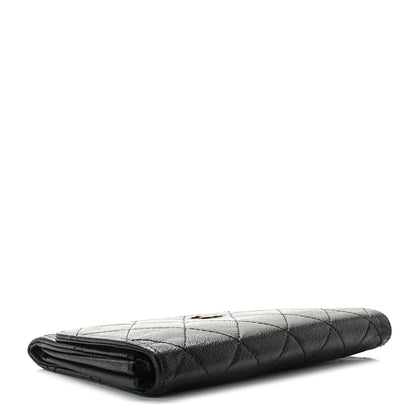 Chanel Calfskin Quilted Flap Wallet Black 4 of 13